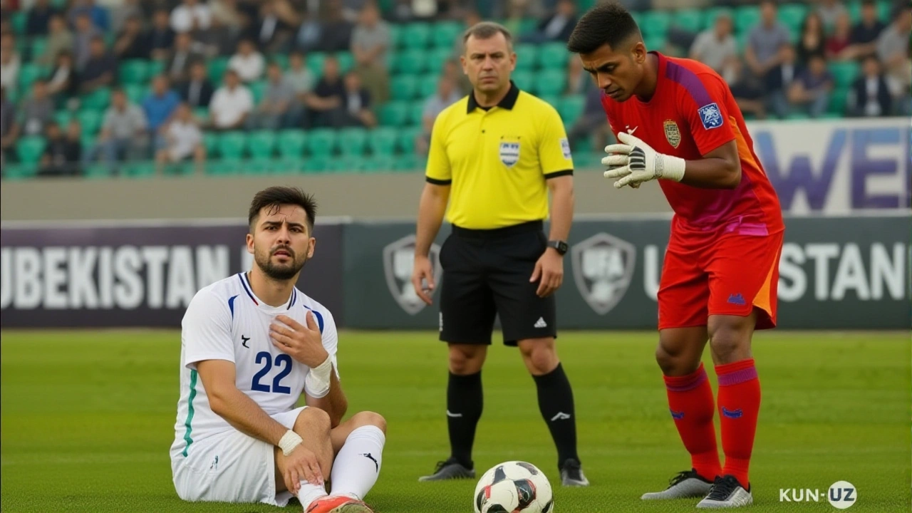 Injury Sidelines Uzbekistan Midfielder Abbosbek Fayzullayev vs Uruguay