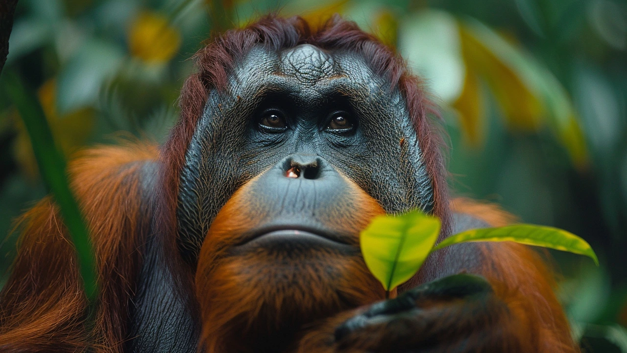 Breakthrough Observation: Sumatran Orangutan Uses Medicinal Plant to Heal Wound